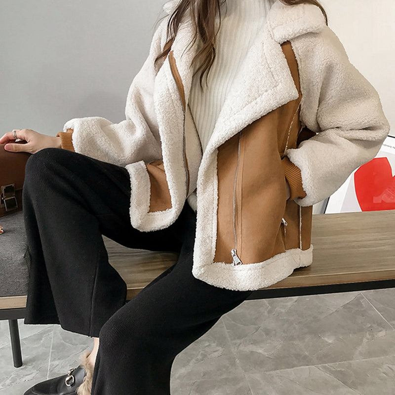 Leren Jasje Vintage Look Beverly Stijl