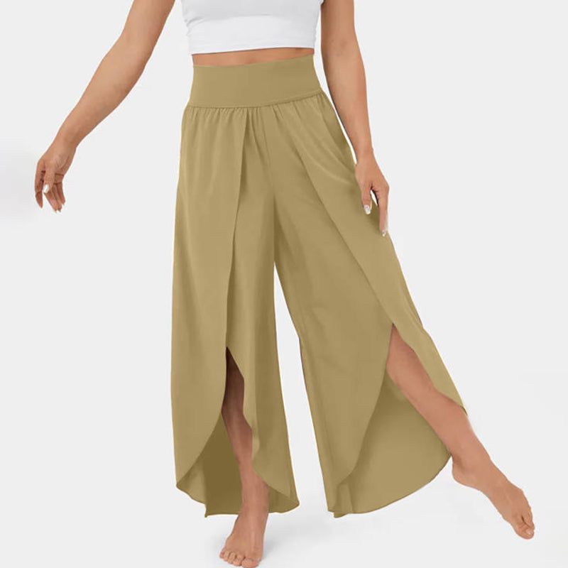 Wijde Vrouwelijke Broek Comfortabele Zomerpijpen