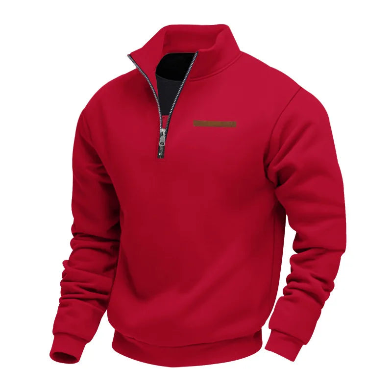 Heren Fleece Sweatshirt Warm met Rits