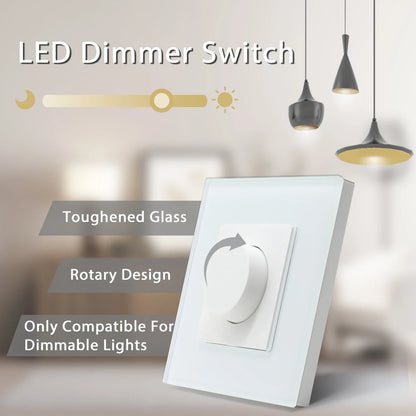 Draaiknop Wanddimmer voor Dimbare Verlichting