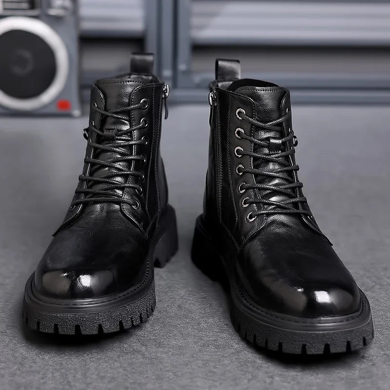 Herenboots Waterdicht Robuust met Vetersluiting Outdoor