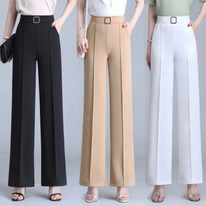 Luchtige Cropped Broek van IJszijde Stof