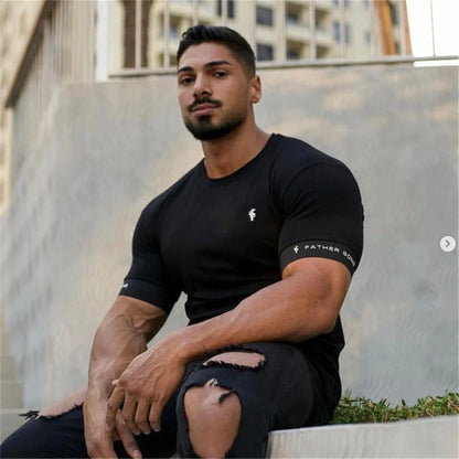 Korte Mouw T-shirt voor Mannen