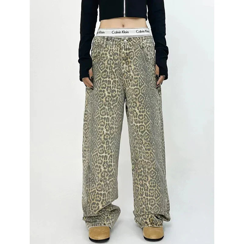 Dierenprint Broek Overall voor Vrouwen Chique Stijl