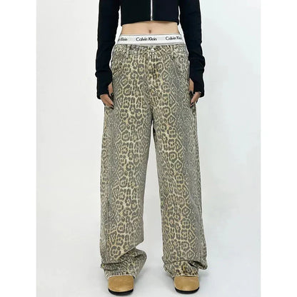 Dierenprint Broek Overall voor Vrouwen Chique Stijl