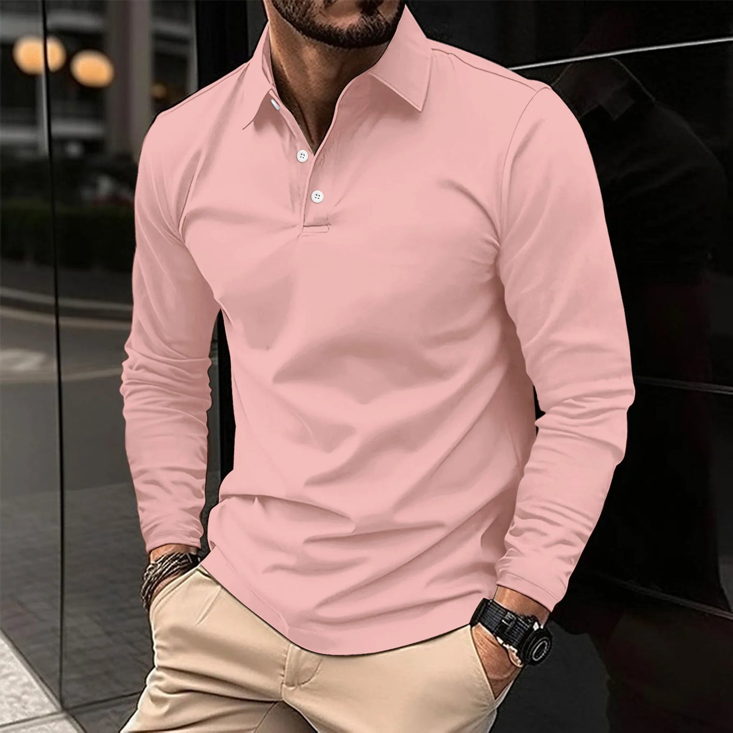 Mannen Polo Shirt Klassiek Wolfgang Wit Blauw