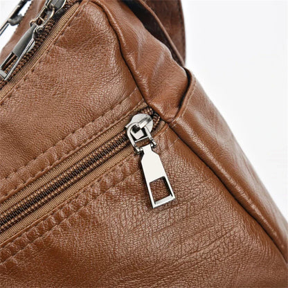 Vintage Handtas Vegan Leer Elegante Schoudertas Dames Retro Stijl Dagelijkse Tas Mode Accessoire Vrouwen