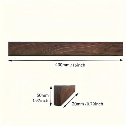Magnetische Messenstrip Walnoot 40cm Wand Messenrek Hout Keuken Messtrip Muurbevestiging Messenhouder