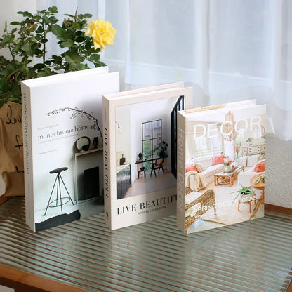 Salontafel Decoratie Boeken Set 3 Stuks Opvouwbaar Design Koffietafel Styling