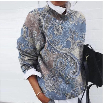 Vrouwelijke Bloemen Trui Floral Print Modieus