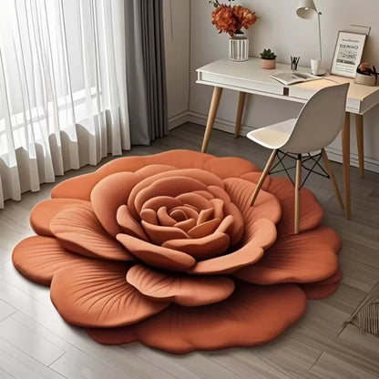 Zachte Badmat met Rozenblüten-Motief — Antislip Microfibermat voor Douche en Bad