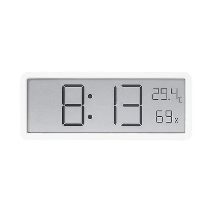 Digitale Wandklok met LED-Display – Temperatuur & Tijd – Modern Design – Wit & Zwart