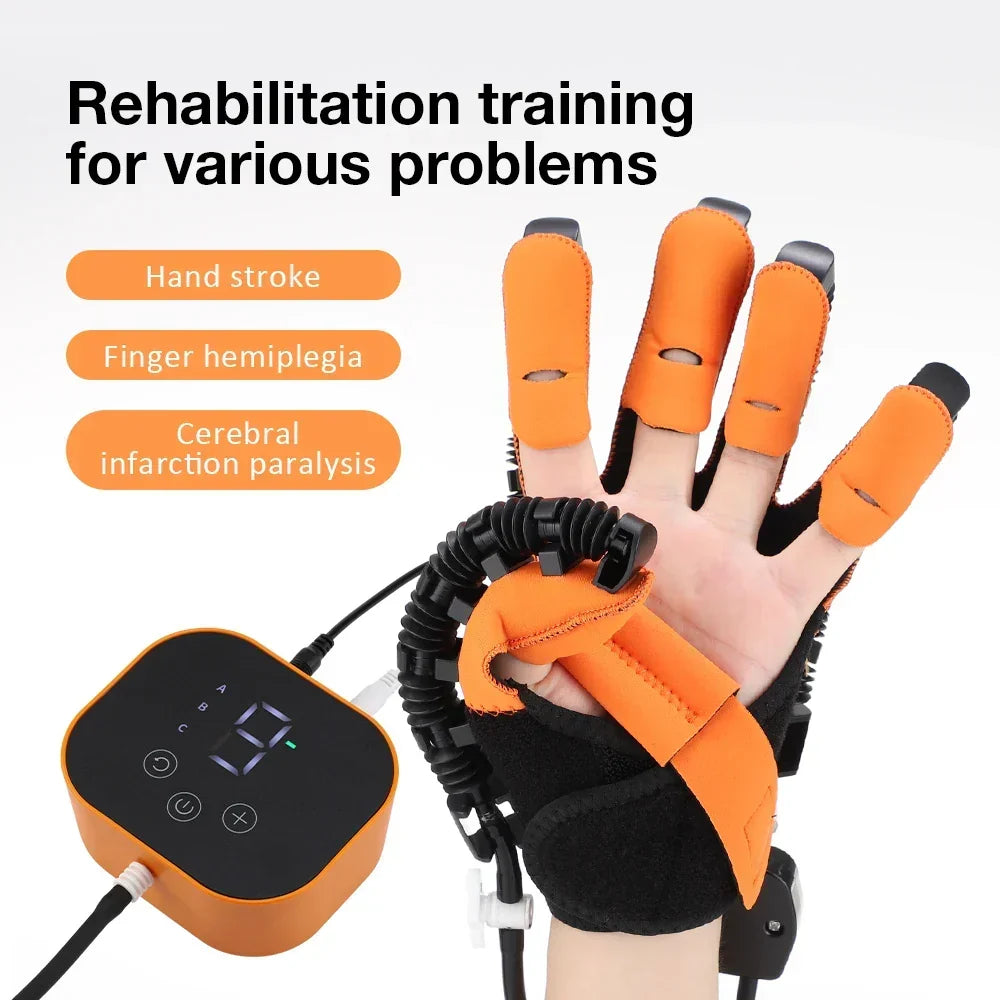 Elektrische Handrehabilitatie Handschoen 3-in-1 Therapie Massage Warming voor Handen Vingers Slaganval