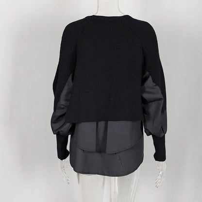 Dames Trui Ronde Hals Gebreid Vintage Look