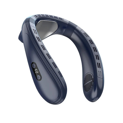 Draagbare Nekventilator 5200mAh Oplaadbaar Halfgeleider Koeling Persoonlijke Ventilator Outdoor Draadloos Nekkoeler USB Opladen