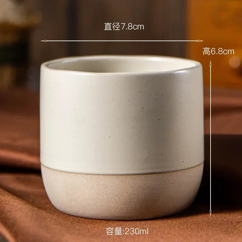 Japandi Koffiemok Keramiek Handgemaakt Espressokop Theekop Japanse Stijl 100ml 180ml 230ml Wabi Sabi Stoneware Koffiekop Restaurant Café
