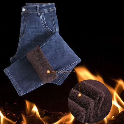 Warme Fleece Jeans voor Winter