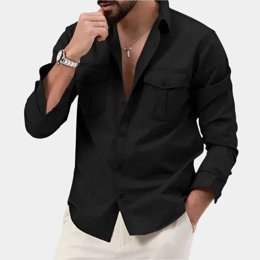 Elegante Heren Overhemd Lange Mouwen - StudioMarella