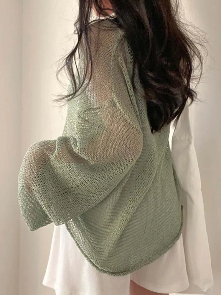 Dames Trui Lange Mouwen Streetwear Uitgesneden Model → Dames Trui Lange Mouwen Streetwear Oversized