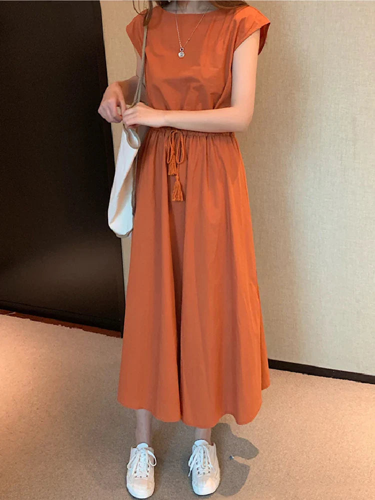 Vintage Maxi Jurk Elegante Lange Jurk voor Vrouw