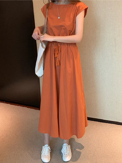 Vintage Maxi Jurk Elegante Lange Jurk voor Vrouw