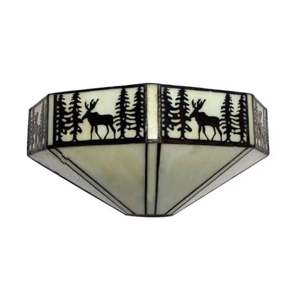Tiffany Wandlamp Glas E27 Retro Blauw Woonkamer Slaapkamer Gang LED Wandverlichting Pastorale Stijl Eetkamer Studeerkamer