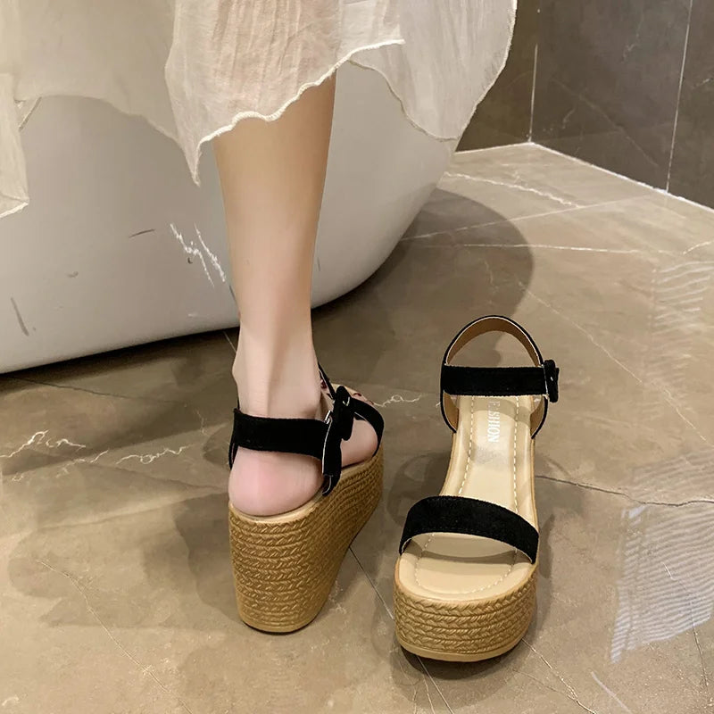 Zomer Wedges voor Vrouw Hoge Hak Comfortabel