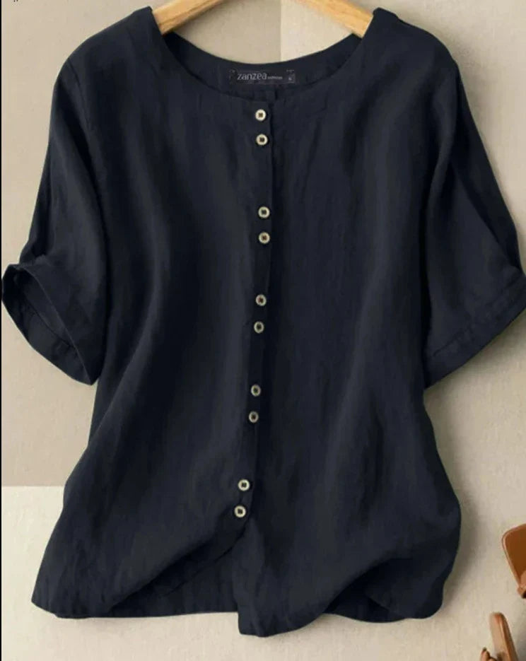 Vrouwelijke Zomerse Tuniek Losse Top Casual Kleding - StudioMarella