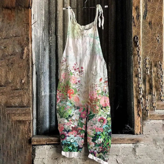 Vrouwelijke Jumpsuit Zomerjurk Bloemenprint Jurk - StudioMarella