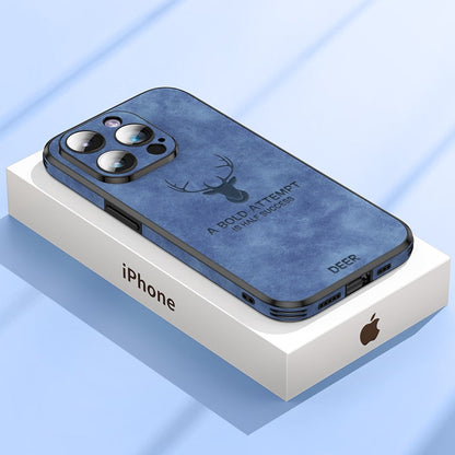 Smartphone Hoesje in Leerlook — Slank Design met Valbescheming & MagSafe-Compatibiliteit voor iPhone 16/15/14/13/12