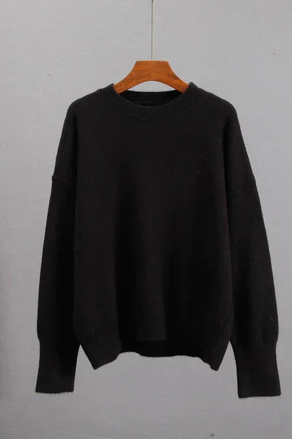 Dames Sweater Oversized Relaxed Fit met Ribbelzoom