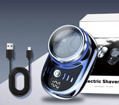 Compacte Oplaadbare Scheerapparaat USB Mini Draadloos Digitaal Display Afneembare Scheermes voor Reizen Mannen