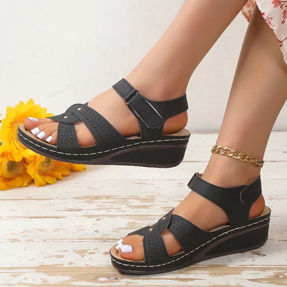 Wedge Sandalen Zomer Elegant Hoge Hak