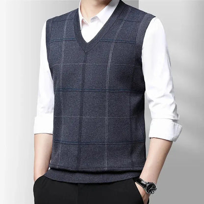 Stijlvol Heren Gilet Modieus Design
