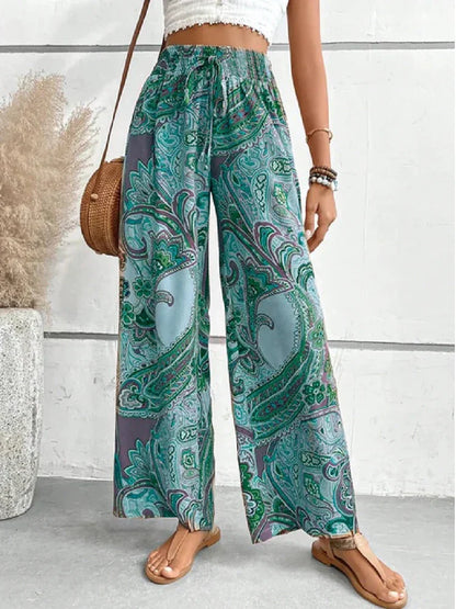 Dames Broek Zomer Hoge Taille Wijde Pijpen