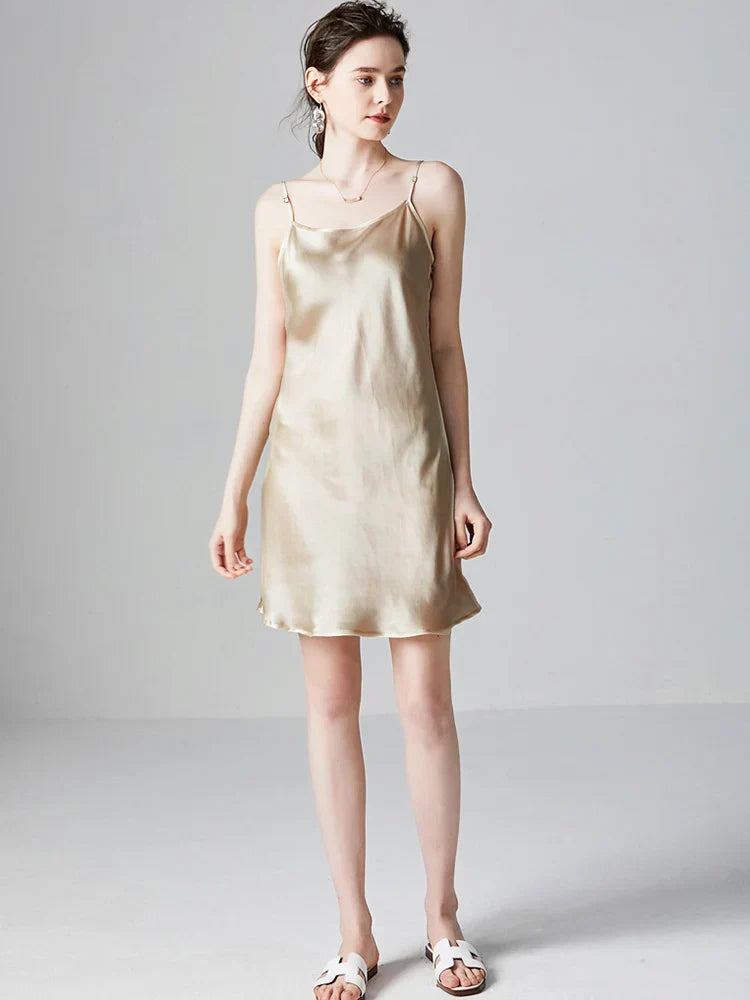 Zijde Jurk Elegance Suyadream Luxe Avondjurk