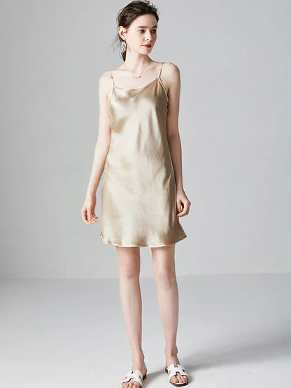 Zijde Jurk Elegance Suyadream Luxe Avondjurk
