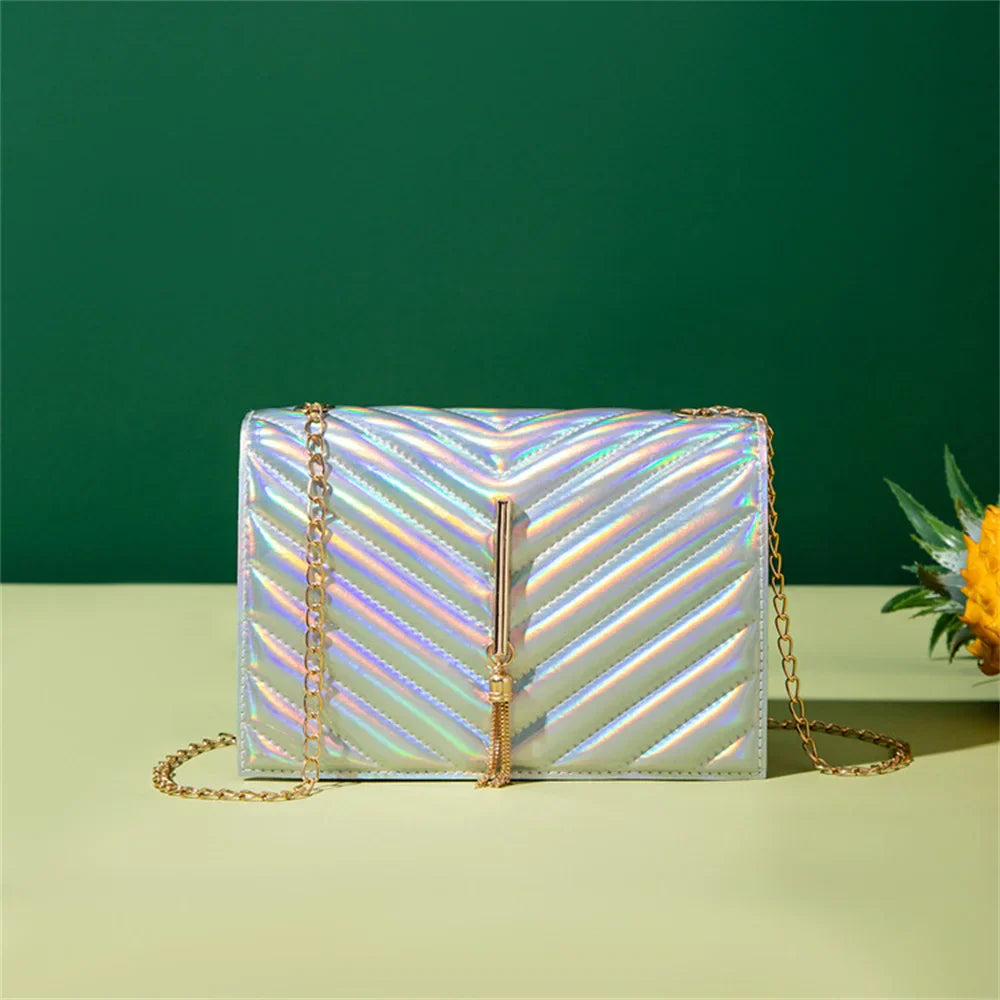 Kleurende Crossbody Tassen met Tassel