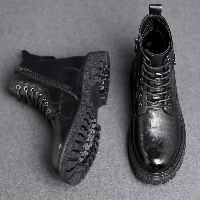 Herenboots Waterdicht Robuust met Vetersluiting Outdoor