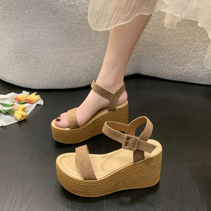 Zomer Wedges voor Vrouw Hoge Hak Comfortabel - StudioMarella