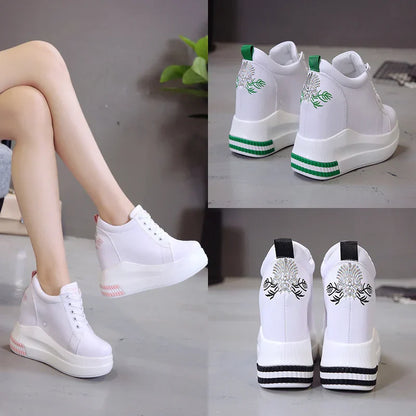 Stijlvolle Dames Sneakers Glanzend Leer - StudioMarella