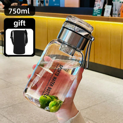Grote Waterkan 2 Liter Transparant – Praktische Drinkfles voor Melk, Sap & Water