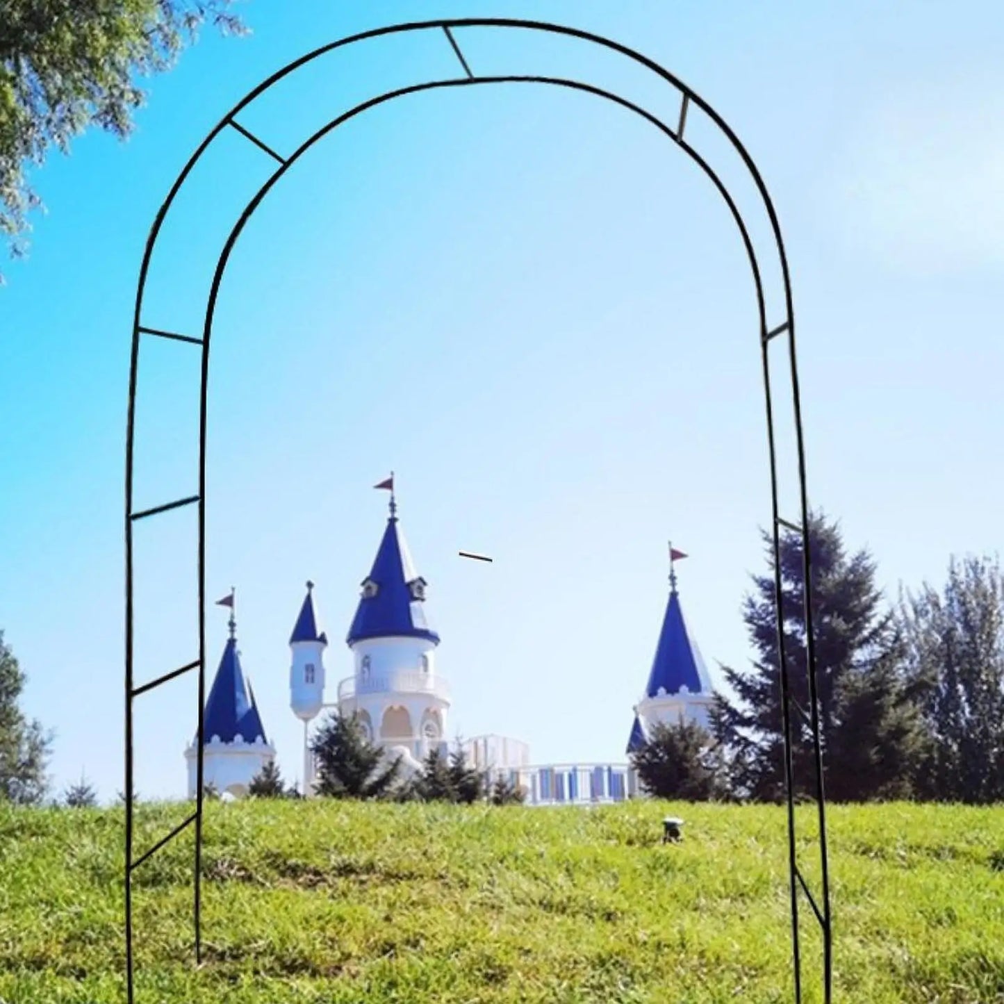 Metalen Tuinboog 240x140cm IJzer Klimplanten Rozen Bruiloft Boog Tuin Prieel DIY Rozenboog Wijnstok Pergola Buitendecoratie