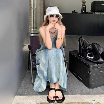 Kleurrijke Zomerjurk Tie-Dye Vrouwen Dress