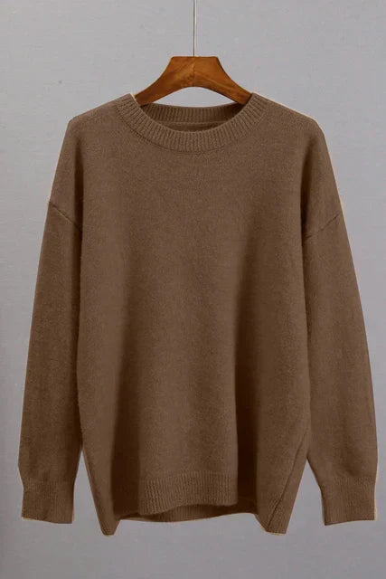 Dames Sweater Oversized Relaxed Fit met Ribbelzoom