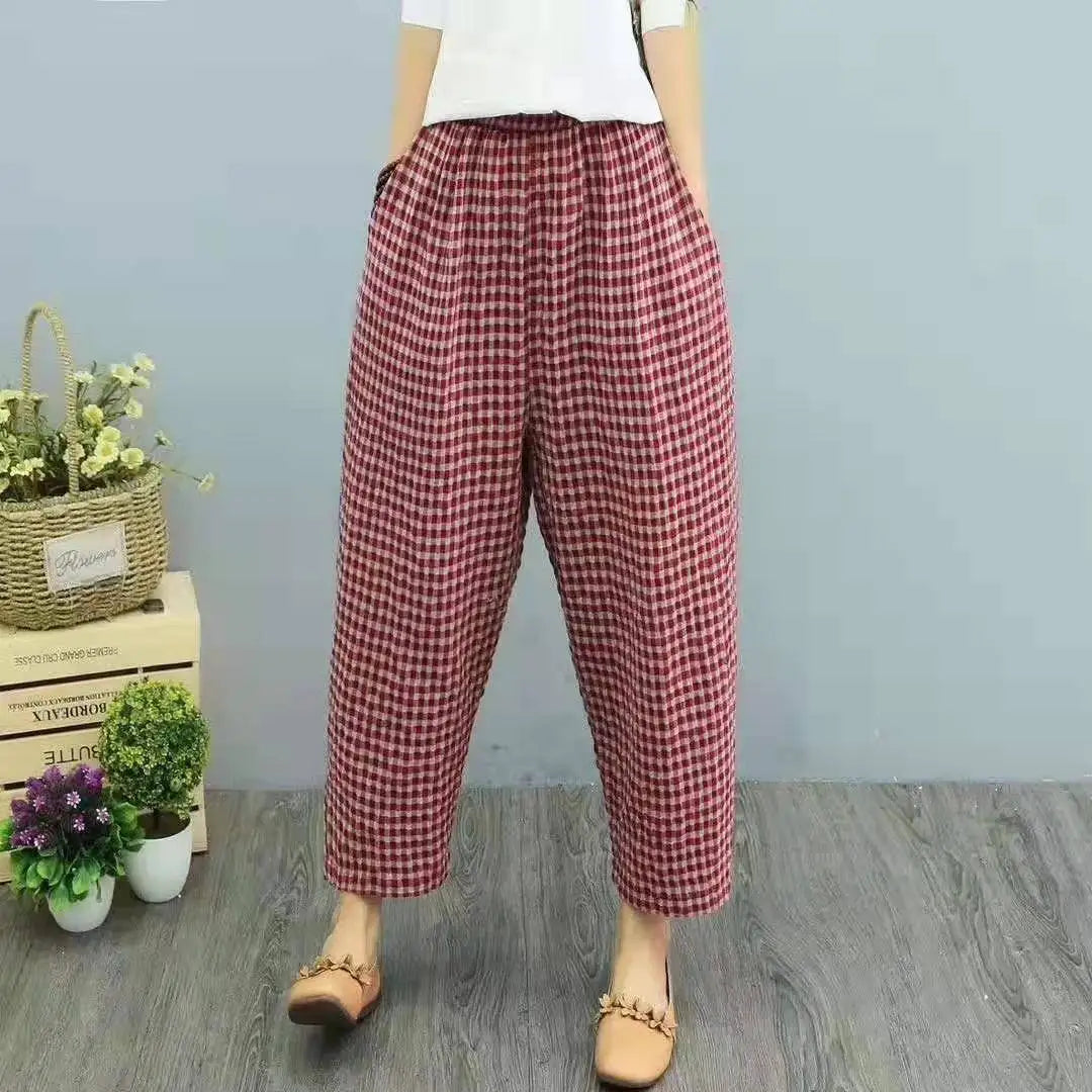 Zomerbroek Geruit Comfortabele Mannenbroek - StudioMarella