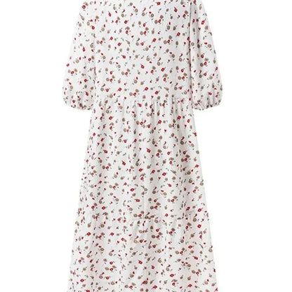 Zomerjurk Bloemenprint Vrouwen Jurk Zomerse Stijl