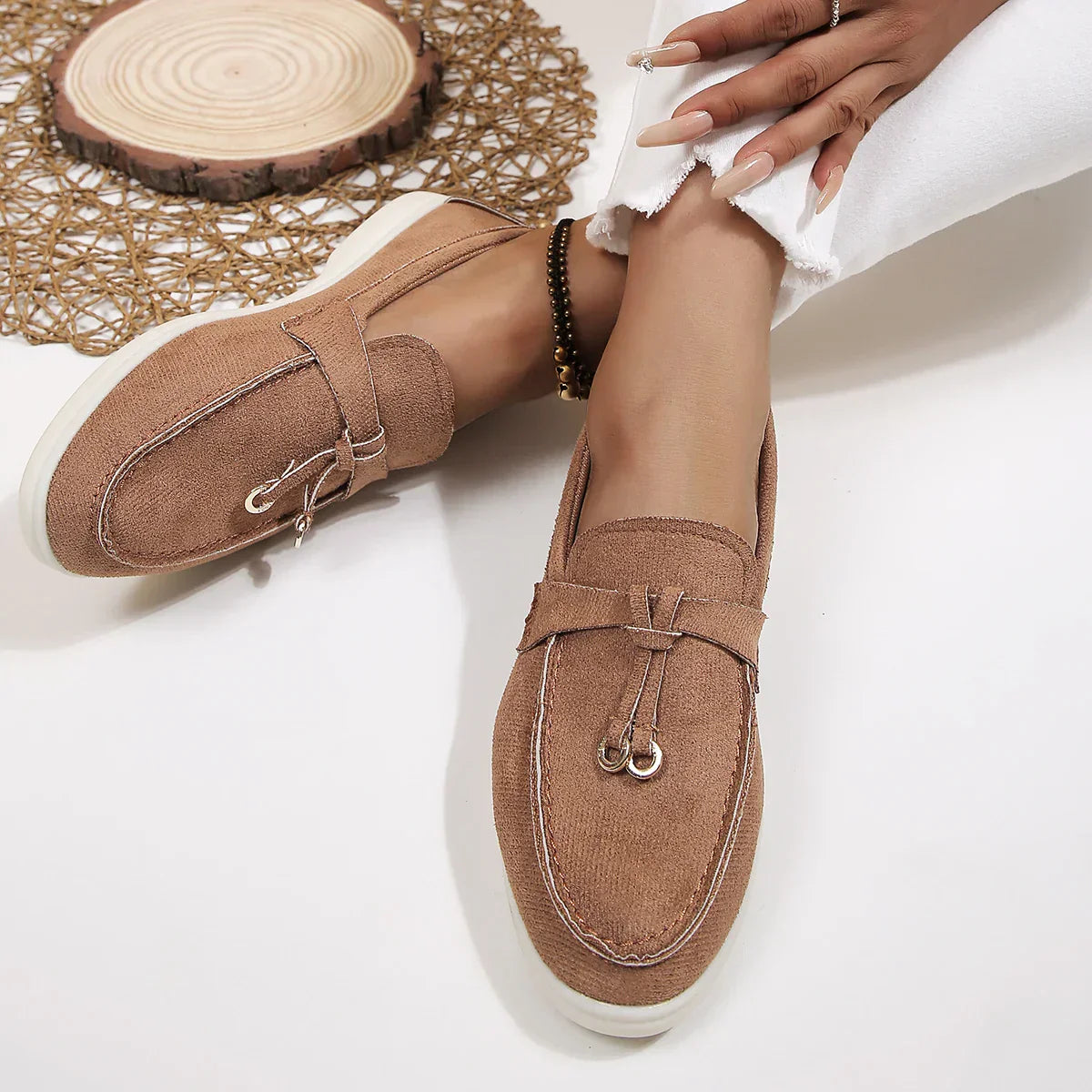Vrouwenschoenen Plat Casual Faye Leer