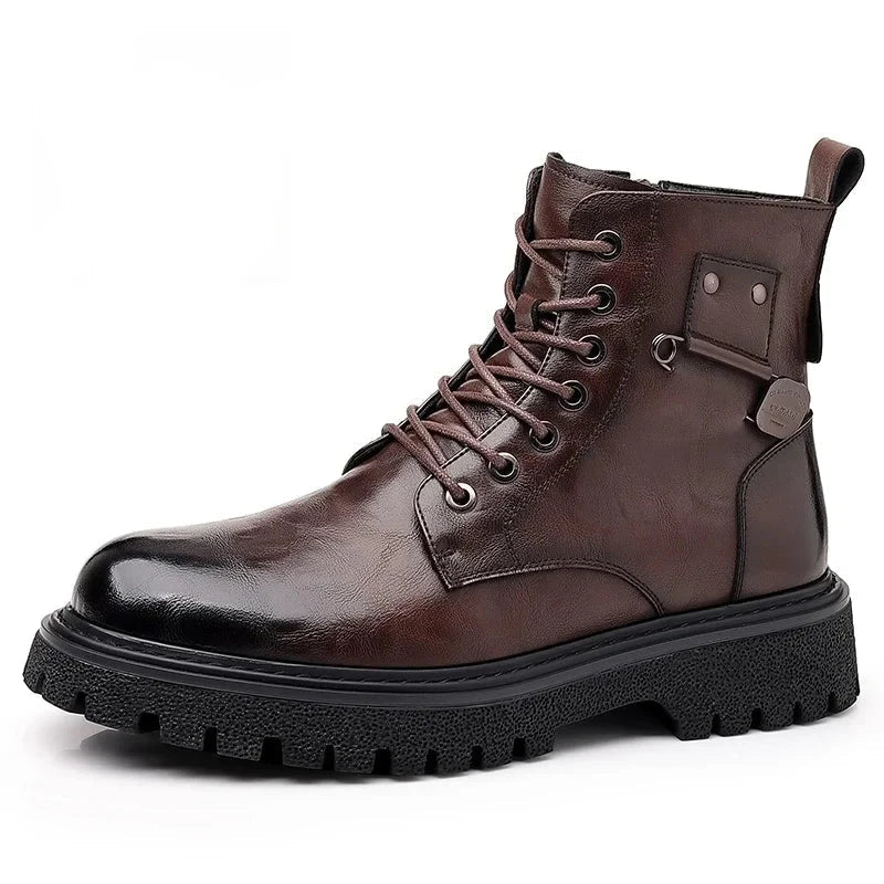 Herenboots Waterdicht Robuust met Vetersluiting Outdoor