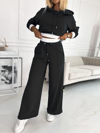 Dames Hoodie Set met Joggingbroek - Comfortabele Lounge Set